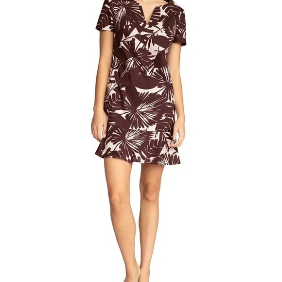 Trina Turk Dresses & Skirts - Trina Turk Women’s Tropical Print Ruffle-Hem 100% Cotton Dress Size 8